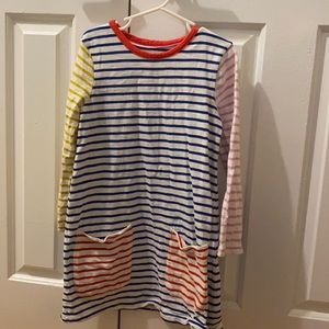 Mini Boden multicolored striped dress